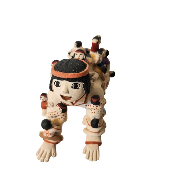 Other - Southwestern Storyteller Pottery Figurine Crawling Figure with Many Children